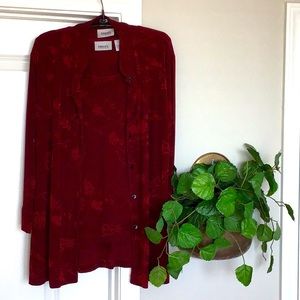 Chico’s Travelers twin set, size 2 (12-14) includes tank & jacket